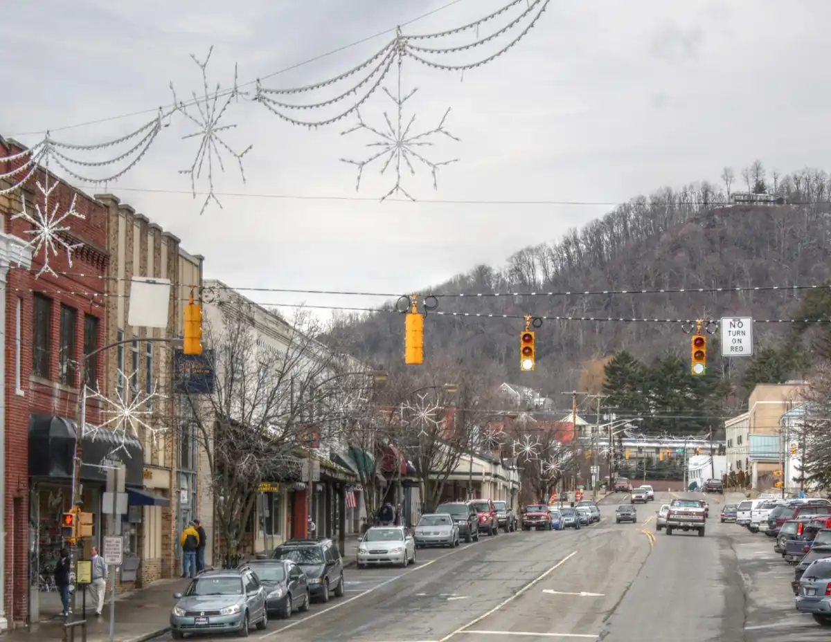 King Street in downtown Boone, NC