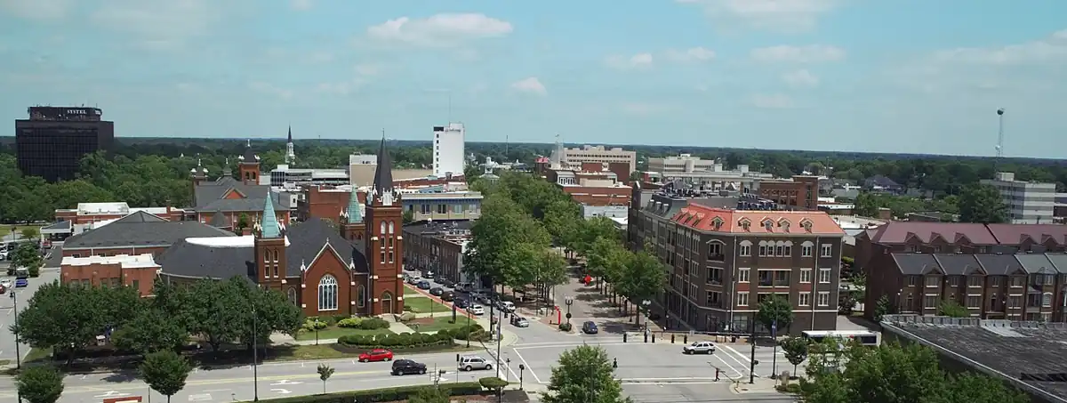 Downtown Fayetteville, NC skyline
